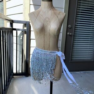 Silver sequin sarong